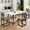 White + Gray + Black, variant on PORKISS 5 Piece Dining Table and Chair Set, Kitchen Dining Room Table Set with Faux Marble Table PU Leather Chairs, Rectangle Dining Table Set for 4, Dinette Set for Small Space, Gray + Black