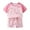Pink, variant on XUELUO Baby Boys Casual Outfit Sets Summer Cartoon Print Crew Neck Short Sleeve Tops And Shorts Two Piece Loose Casual Holiday Wear,Beige,18-24 Months