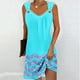 thumbnail image 2 of Vestido de Verano para Mujeres sin Mangas Estilo de Bolsillo con Cuello en V, Color Sólido Y Cómodo Vestido de Verano Casual, 2 of 5