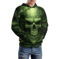 thumbnail image 3 of LAOLIUSN Hoodies Men Skull 3D Graphic Print Sweatshirts Pullover Tops with Pocket, S-4XL, 3 of 7