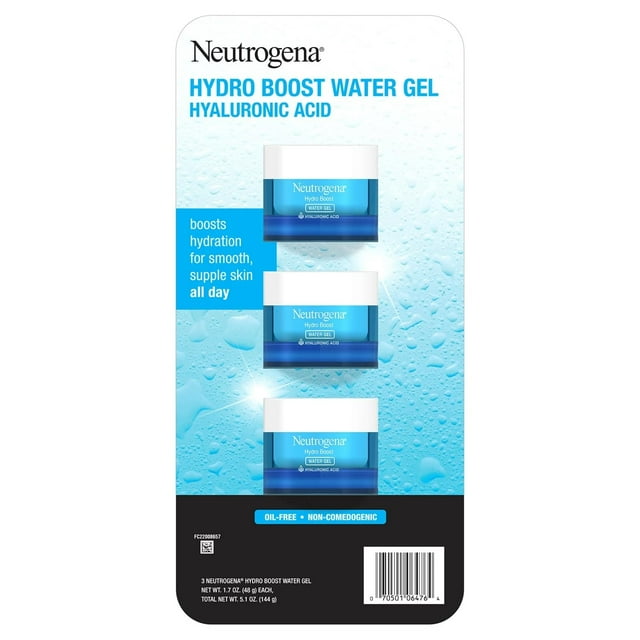 Gel hidratante Neutrogena Hydro Boost Water Gel de 150 ml, paquete de 1