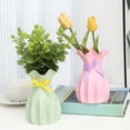 thumbnail image 5 of Dining Table Centerpiece Decor | Dining Table Decor Centerpiece | Light Green Plastic Vase Decor | VaseforTable Decorations | Dining Room Living Room Home Decor | Single Pack, 5 of 5