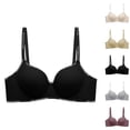 thumbnail image 1 of Wireless Bras for Women Middle Aged and Elderly Bras Without Steel Rings Large Size Underwear Front Button Style Bra Comfortable Bra Everyday Bras Black 32, 1 of 3
