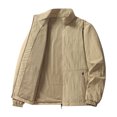 thumbnail image 3 of Dpytoraw Fall Jacket Loose Plus Size Top Casual Simple Menswear Thin Breathable Coat, 3 of 4