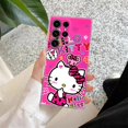 thumbnail image 3 of Funda de teléfono con dibujos animados de Hello Kitty, carcasa transparente para Samsung S24, S23 Ultra, S22, S20 Plus, S21 FE, Galaxy S24Ultra, S235G, 3 of 5
