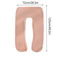 thumbnail image 4 of Yoloke U Shaped Pregnancy Pillow, Maternity Full Body Pillow for Sleeping, Reading, Nursing, Watching TV,Sleeping Pillow for Pregnant Women and Side Sleepers with Removable Cover, 4 of 4