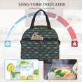 thumbnail image 5 of Goofa River Freshwater Fish Pattern Lunch Bag ,Insulated Lunch Box, Small Leakproof Cooler Food Lunch Containers Reusable High Capacity Lunch Tote Bags, 5 of 8