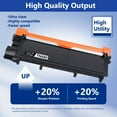 thumbnail image 3 of TN660 Toner Cartridge 2-Pack Black Compatible for Brother TN 660 TN 630 TN-660 TN-630 TN630 for HL-2340DW 2320D DCP-L2540DW MFC-L2705DW Printer Ink, 3 of 8