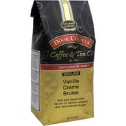 Door County Coffee Vanilla Crème Brulee, Vanilla & Caramelized Sugar Flavored Specialty Arabica Coffee, Medium Roast, Ground, 10oz Bag