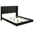 thumbnail image 2 of Coaster Kendall 5-piece Wood Upholstered Tufted Queen Bedroom Set Black, 2 of 19