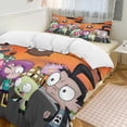 thumbnail image 6 of Dib Invader Zim Gaz Gir 3 Pieces Bedding Sets Comfortable Soft Comforter Sets Decoration Bedroom Gifts With 1 Duvet Cover 2 Pillowcases, 6 of 7