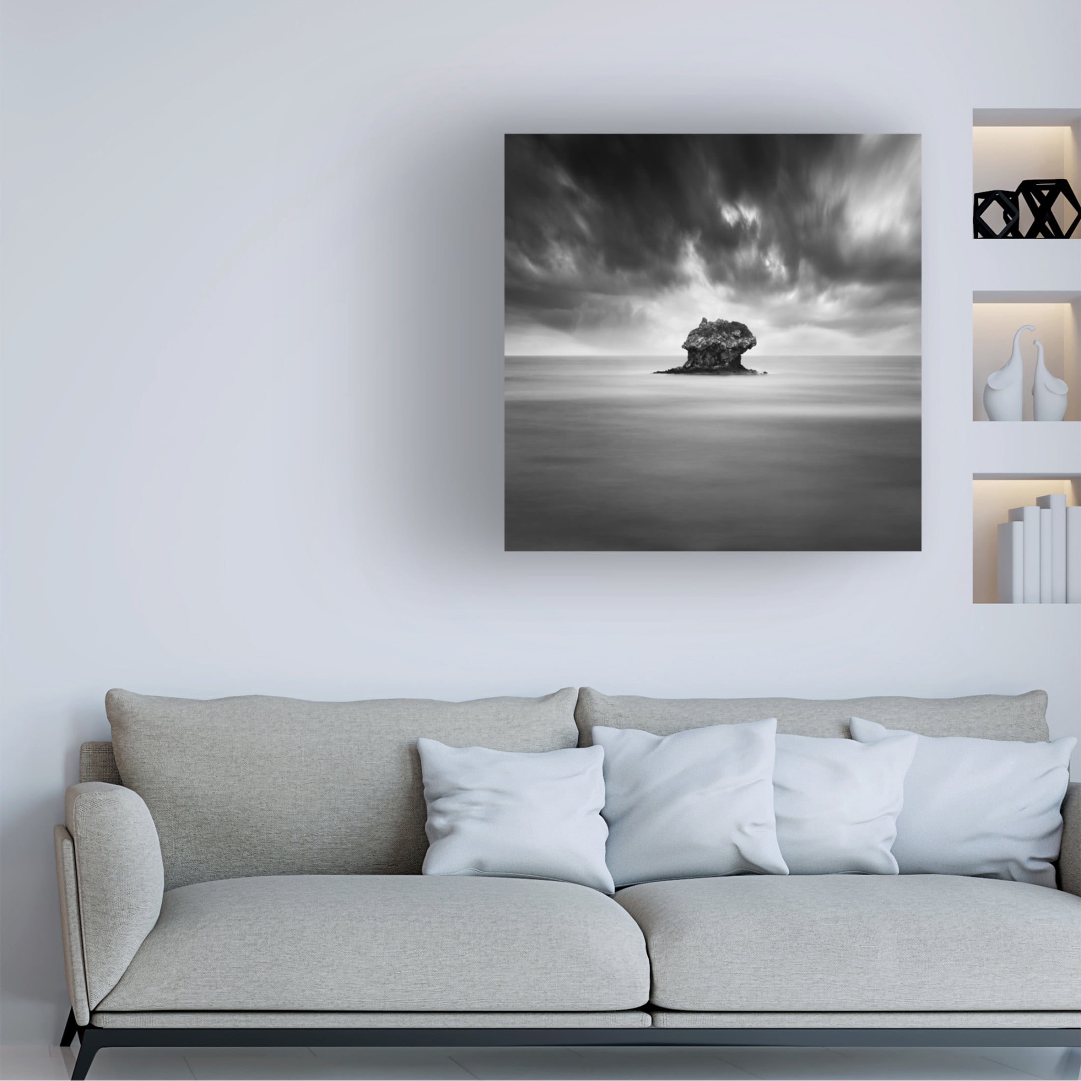 Canvas Wall Art - George Digalakis 'A Piece Of Rock 33' Wall Art for Living Room, Bedroom, or Office D?cor by Trademark Fine Art - 24 x 24 Inches