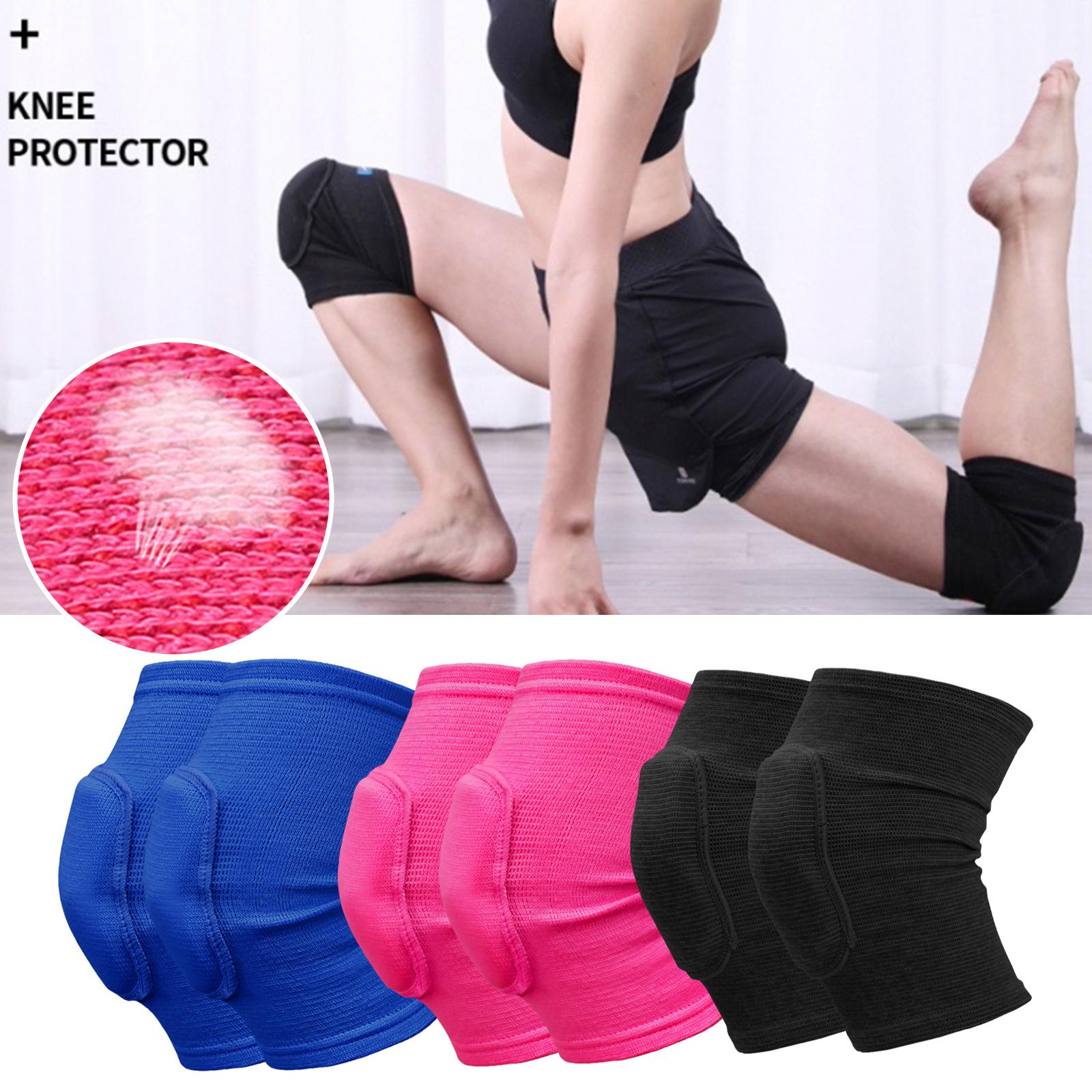 2pcs/set Sports Compression Knee Pads Elastic Knee Protector Thickened ...