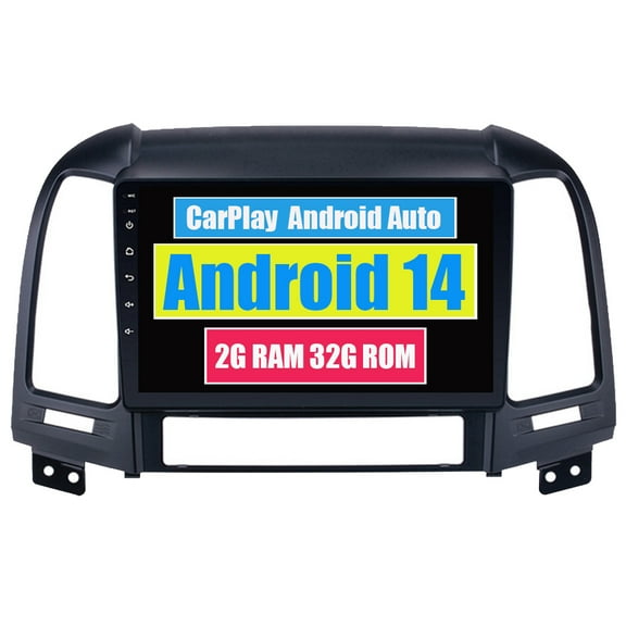 RoverOne Car Stereo CarPlay Android Auto for Hyundai Santa Fe 2 2006 - 2012 GPS Navigation Bluetooth DSP Multimedia Video Player