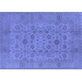 thumbnail image 1 of Ahgly Company Machine Washable Indoor Rectangle Oriental Blue Industrial Area Rugs, 3' x 5', 1 of 4