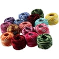 thumbnail image 3 of HUGFEGWE 16 Rolls Solid Color Cotton Thread Ball - Rainbow Color Cross Stitch & Crochet Thread for Crafts CA919-164623, 3 of 7