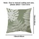 thumbnail image 2 of Juego de 4 fundas de almohada decorativas con hojas, fundas cuadradas para cojines de verano, patrón de plantas, 2 of 5