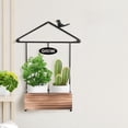 thumbnail image 2 of Cipaher Metal Wall Storage Shelf House Shaped Wall Rack Wall Mounted Display Shelves Plant Pot Rack Holder Organizer, 2 of 5