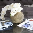 thumbnail image 3 of Sagebrook Home Gold Spiked Ceramic Vase 10", Round, Ceramic, Glam, 10"L X 10"W X 10"H, Solid Color, 3 of 11