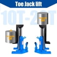 thumbnail image 3 of Hydraulic Toe Jack Lift, 10 Ton on Toe Jack Lift, 20 Ton on Top Lift Capacity Machine Jack, Hydraulic Lift for Auto Truck Travel Trailer Repair ( 10-20 Tons), 3 of 8
