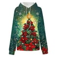 thumbnail image 4 of Craaazy Women's Loose Christmas Printed Long Sleeve Oversized Sweatshirt Xmas Warm Tops with Pockets Gifts, 4 of 7