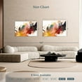 thumbnail image 3 of Elephant Stock Large Abstract Oil Wall Art - Horizontal Canvas Wall Art - Living Room Wall Decor - Abstract Canvas - Beige And Red Decor - 51" x 34", 3 of 4