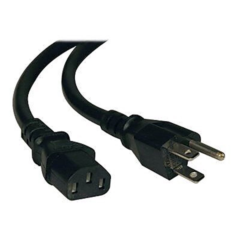 Tripp Lite 2' black power cord P007002