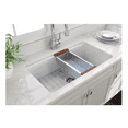 thumbnail image 3 of BOCCHI 1362-001-2024CH Sotto Dual-mount Fireclay 32" 1 Bowl Kitchen Sink Kit, 3 of 7