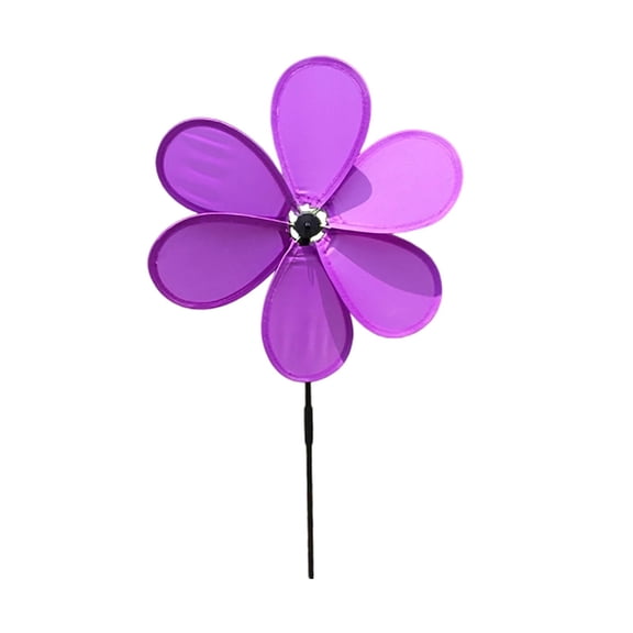 FEISHENTT Flower Wind Spinner Pinwheels 11.8 inch Lawn Pinwheel Garden Windmill for Garden, Party, Outdoor, Yard Decor