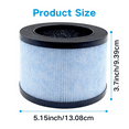 thumbnail image 7 of 2-Pack Replacement Filter Compatible with BREEZOME HEPA Air Purifier, ALROCKET JH01/JH06, BREEZOME JH01, AROEVE MK01 MK06, Kloudi DH-JH01, and Intelabe EPI080/EP1080 Air Purifier, 7 of 7
