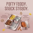 thumbnail image 6 of Cook With Color 4-Compartment Mini Snackle Box, Charcuterie and Snack Container, Divided Serving Tray with Lids, Dishwasher Safe, Pink, 6 of 10