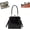 Black Pu, variant on Women Vintage Kiss Lock Crossbody Bag British Style, Retro Top Handle Handbag Purse