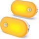thumbnail image 1 of Amber Night Light, Motion Sensor Night Light, Mini LED Night Light Plug into Wall 1800K Amber Light with Adjustable Brightness Ideal for Bedroom,Kitch, 1 of 5