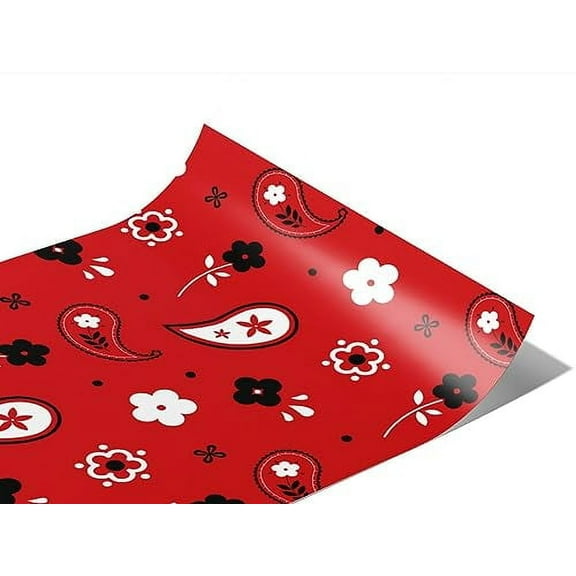 Rwraps Toy Room Red Kerchief Matte Vinyl Film Wrap 59in x 19ft Vinyl Vehicle Car Film Sheet Roll