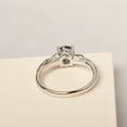 thumbnail image 3 of Lab Created Twig engagement ring color changing alexandrite branch with leaves ring June birthstone, 3 of 5