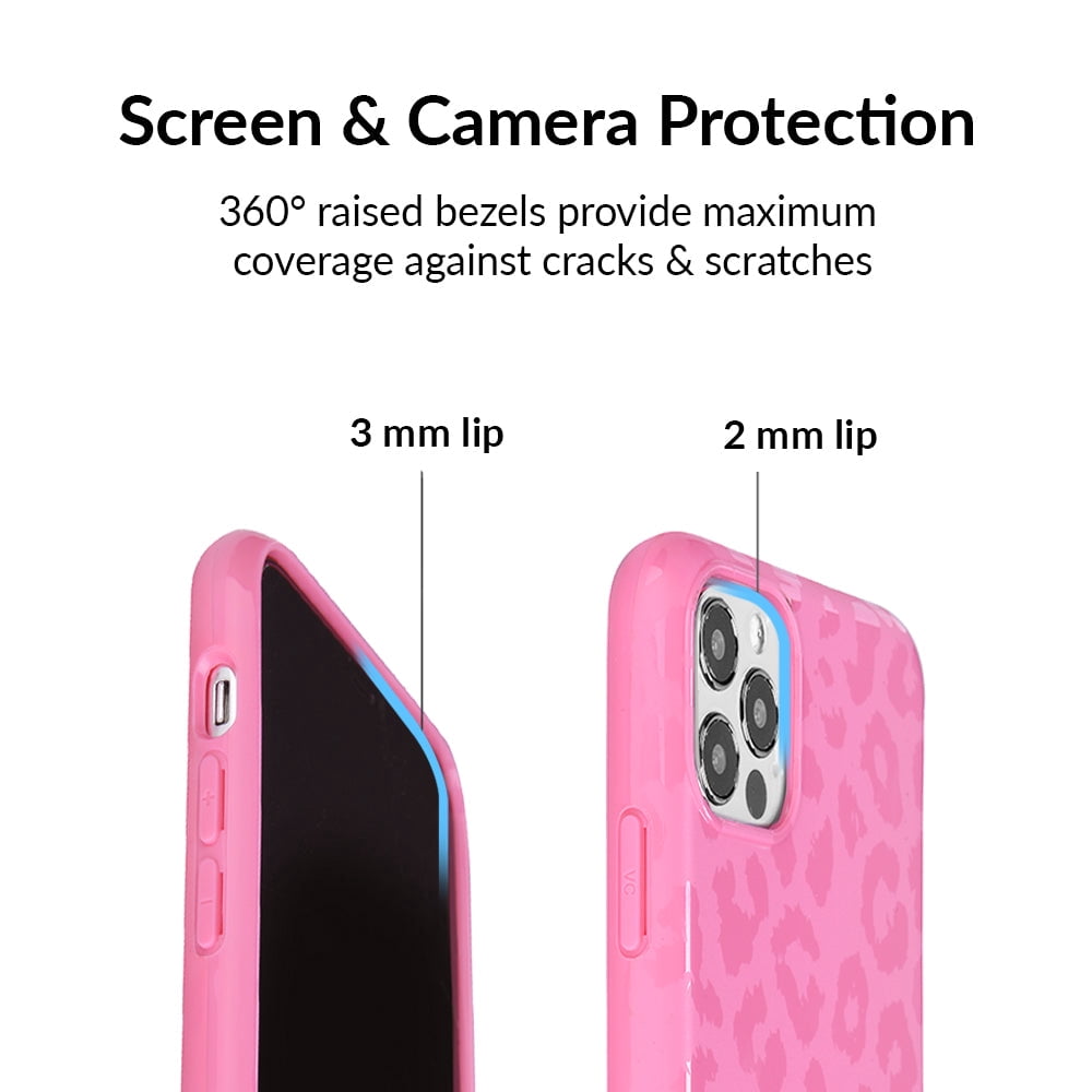 Velvet Caviar for iPhone 13 Pro Case Compatible with MagSafe - Cute Protective Phone Cases for Women - Hot Pink Leopard