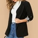 thumbnail image 4 of Puños a rayas para mujer chaqueta informal transpirable con un solo botón solapa clásica lavable a máquina para la oficina para ir de compras ANGGREK Otros, 4 of 5