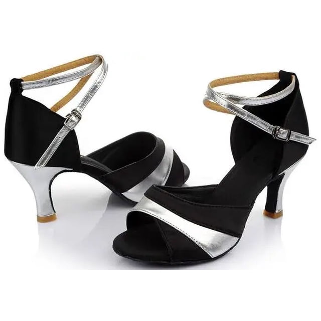 XIHAHA nueva moda para chicas señoras Tango Salsa baile de salón zapatos de baile latino 5,5/7,5 cm tacones más colores sandalias