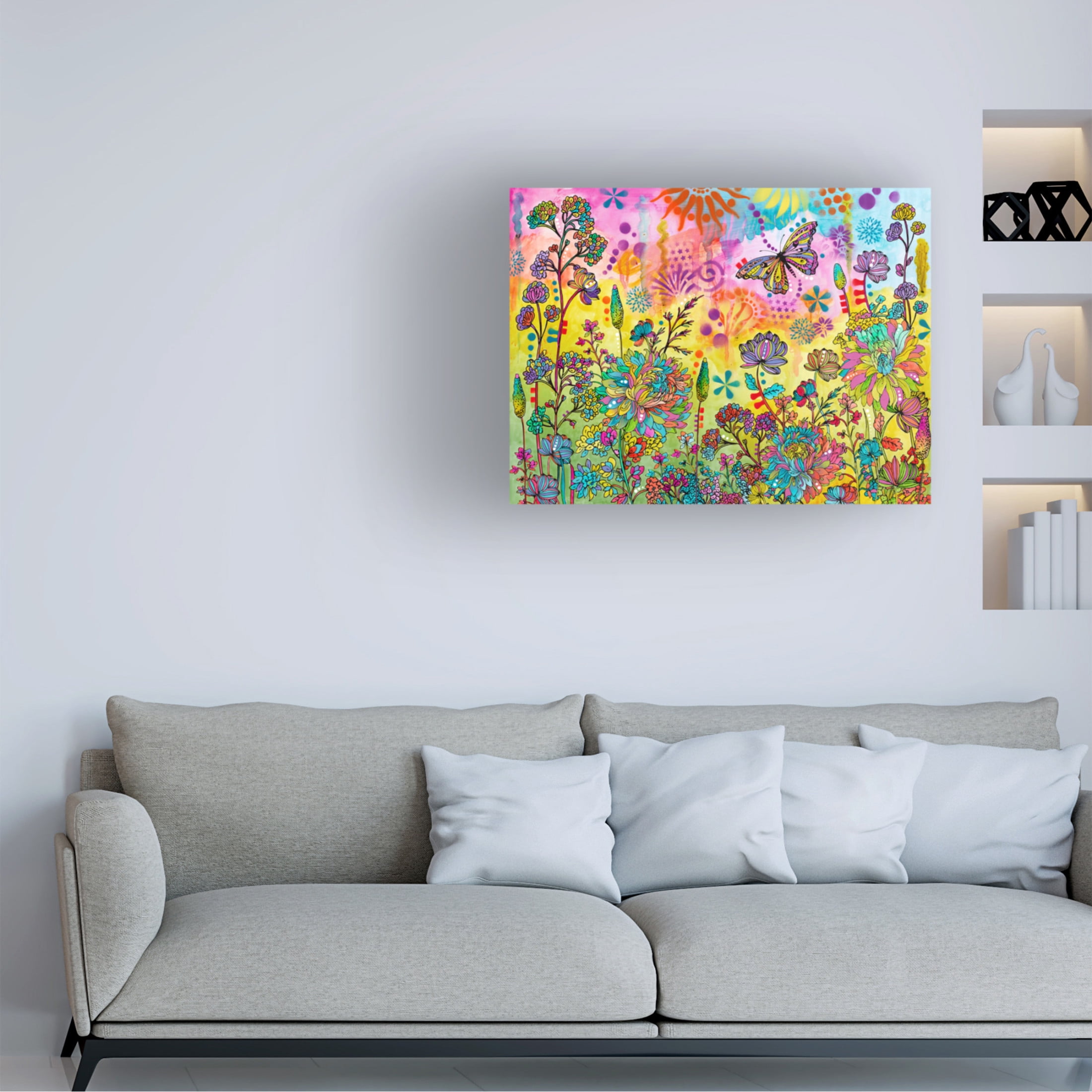 Canvas Wall Art - Dean Russo 'Floating Through Nature' Wall Art for Living Room, Bedroom, or Office Décor by Trademark Fine Art - 24 x 18 Inches