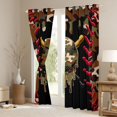 thumbnail image 3 of Erosebridal Teens Abstract Camouflage Baseball Black Out Curtains,Sport Theme Curtains Pack of 2 (42x63 Each) for Kids Boys,Breathable Home Decor, 3 of 6