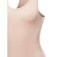 thumbnail image 4 of A2Y Women's Fashion Basic Premium Cotton Racerback Tank Body Suit Dusty Blush XL, 4 of 5