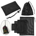 thumbnail image 3 of Travel Outdoor Multi Purpose Nylon Mesh Drawstring Bag Stuff Sack Storage Bag Laundry Bag 25X30CM, 3 of 8