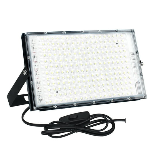 LED Floodlight 150W Outdoor Wall Black Floodlight Street IP65 Waterproof Reflector Garden Lighting ,Wide Application