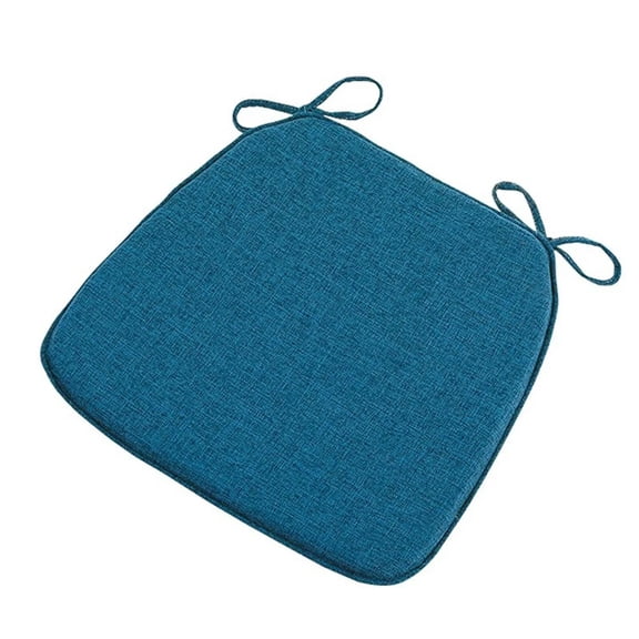 Pakyozj Chair Pads for Dining Chairs with Ties, Seat Cushions for Kitchen Chairs Farmhouse, D-Shaped Dining Room Chair Cushions Non Slip, Thick Washable Chair Cushion Pads 16*16in
