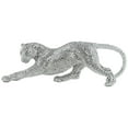 thumbnail image 2 of Studio 55D Silver Prowling Leopard 17 1/2" Wide Accent Sculpture, 2 of 5