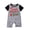 Gray_A, variant on Rrxhxhs Family Christmas Matching Pajamas Set Crew Neck Raglan Sleeve Sleepwear Short-Sleeve Plaid Shorts Set