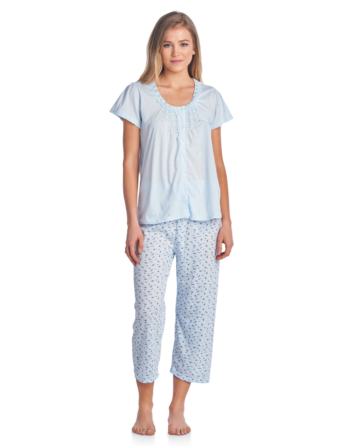 3 4 sleeve capri pajamas
