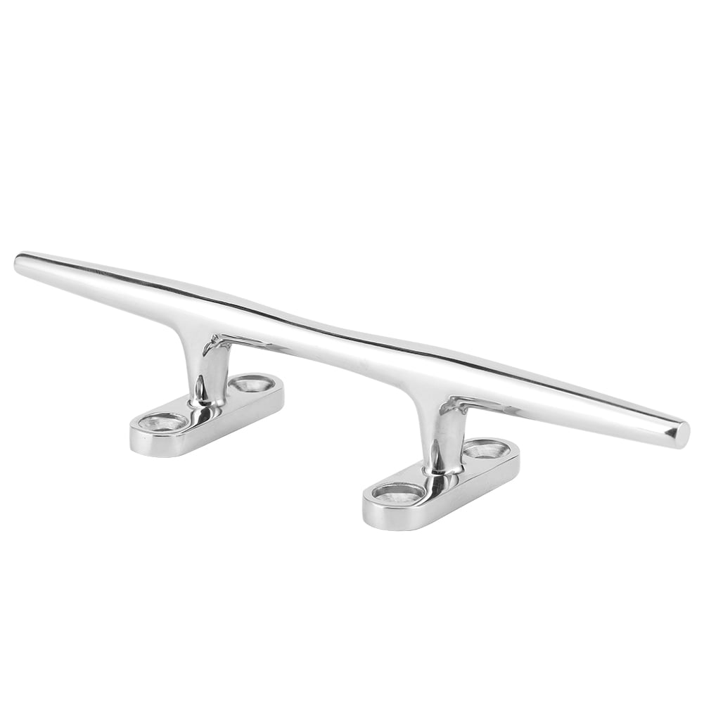 Electrophoretic Coated Black Dock Cleats, 8in Stainless Steel Dock Base