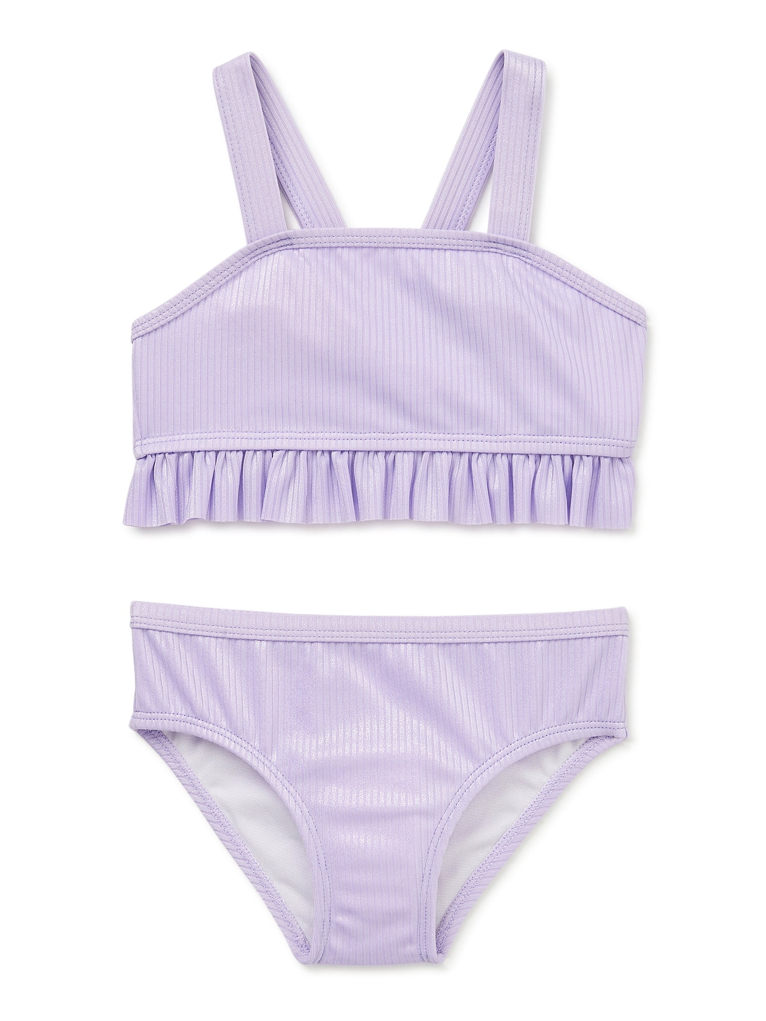 Wonder Nation Baby and Toddler Girl Bikini Swim Set, Sizes 12M-5T