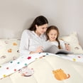 thumbnail image 5 of Feelyou Cute Kitten Lover Queen Comforter Set, Cat Animal Bedding Comforter Set, 3pcs, 5 of 8